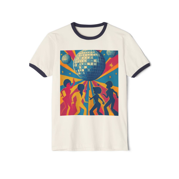 Disco Fever Nights - Unisex Cotton Ringer T-Shirt