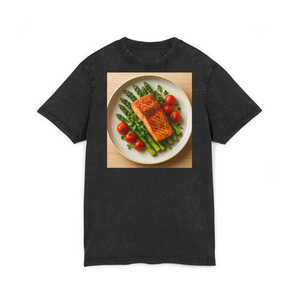 Savory Symphony - Acid Washed Round Neck Tee