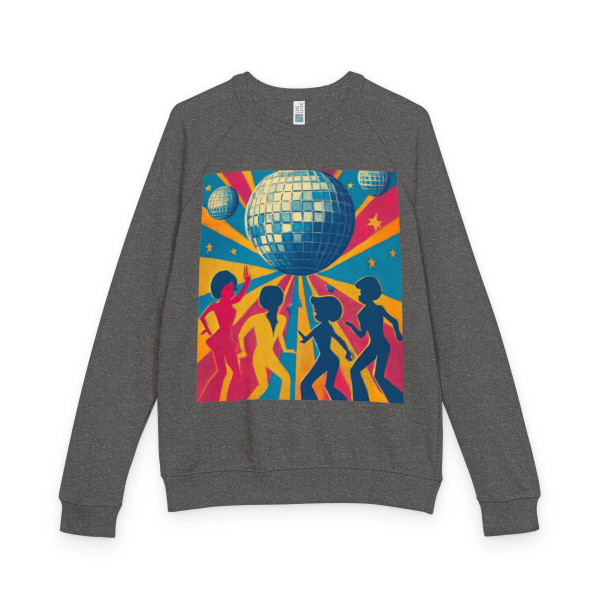Disco Fever Nights - Unisex French Terry Raglan Crewneck