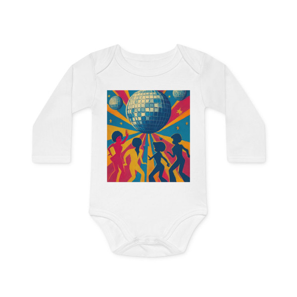 Disco Fever Nights - Baby Long-Sleeve Organic Bodysuit
