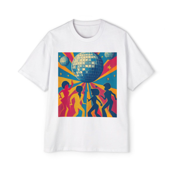 Disco Fever Nights - Men's Heavy Oversized Tee