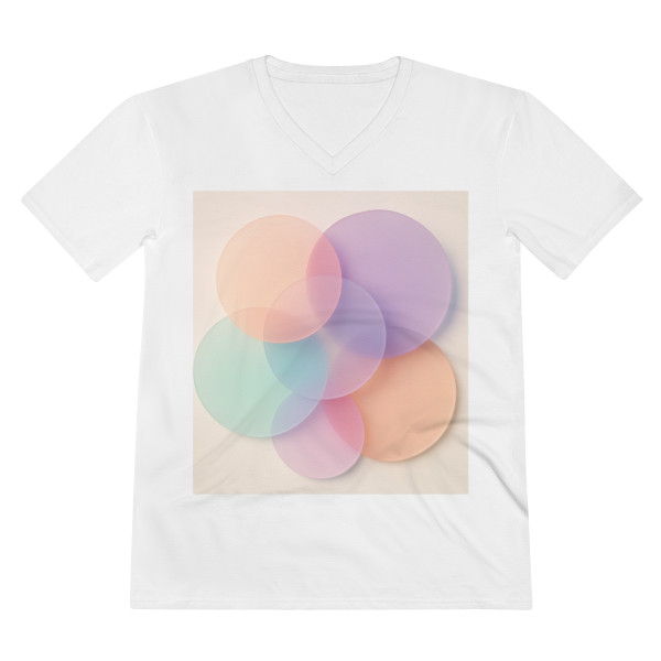 Ethereal Circle Symphony - Men's Lightweight V-Neck Tee