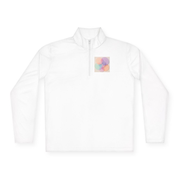 Ethereal Circle Symphony - Unisex Quarter-Zip Pullover