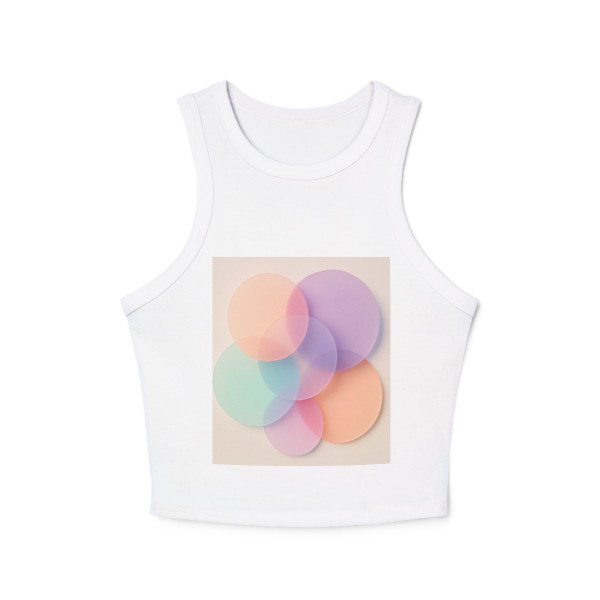 Ethereal Circle Symphony - Women's Micro Rib Racer Tank Top