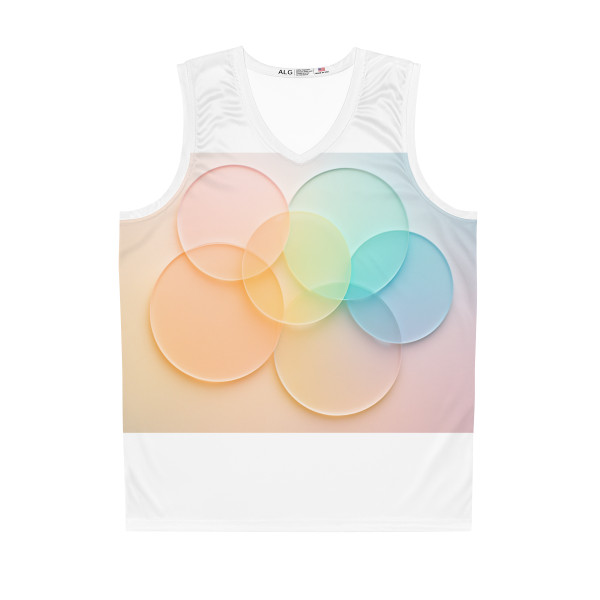 Ethereal Circle Symphony - Basketball Jersey (AOP)