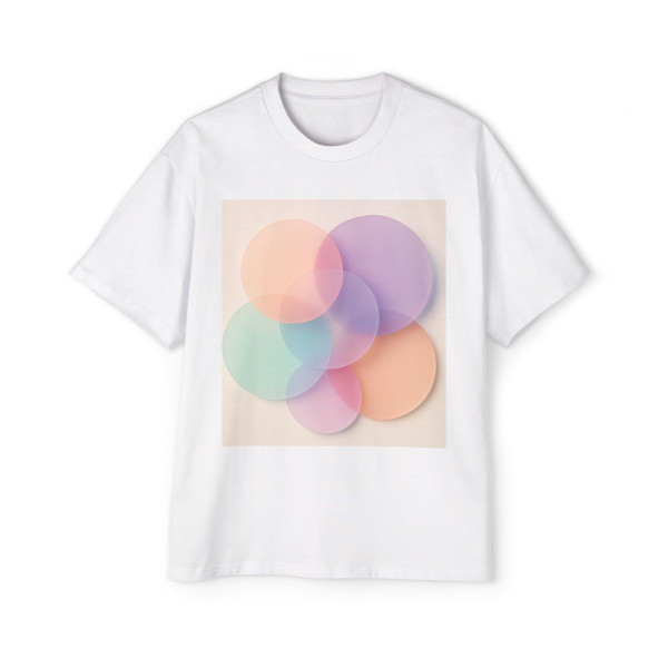 Ethereal Circle Symphony - Men's Heavy Oversized Tee