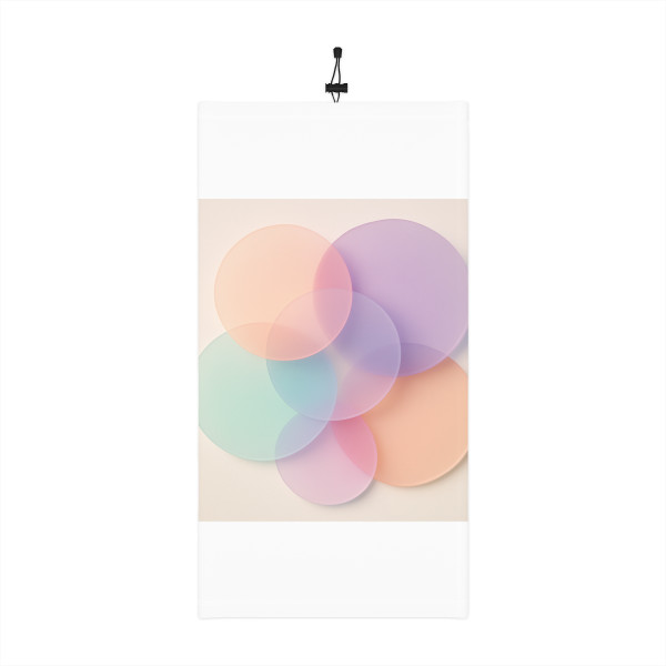 Ethereal Circle Symphony - Winter Neck Gaiter With Drawstring