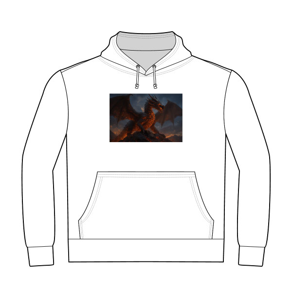 Eternal Ember Wyrm - Unisex Heavyweight Pullover Hoodie