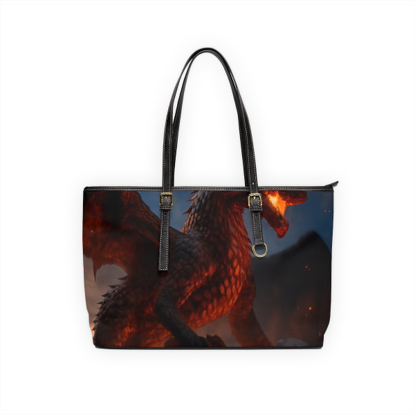 Eternal Ember Wyrm - PU Leather Shoulder Bag