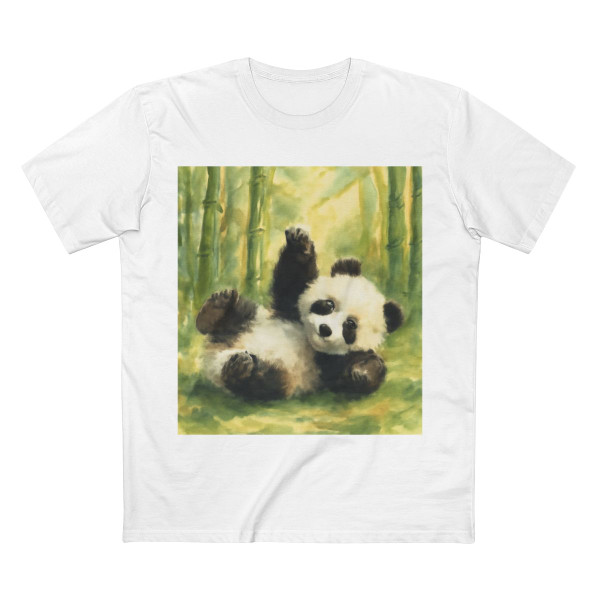 Whimsical Panda Play - Adult Staple Tee