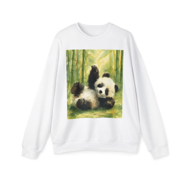 Whimsical Panda Play - Unisex Drop Shoulder Sweatshirt