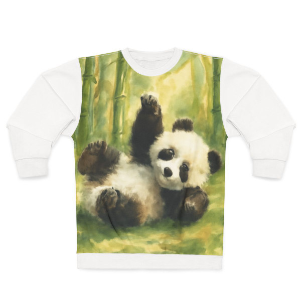 Whimsical Panda Play - Unisex Sweatshirt (AOP)