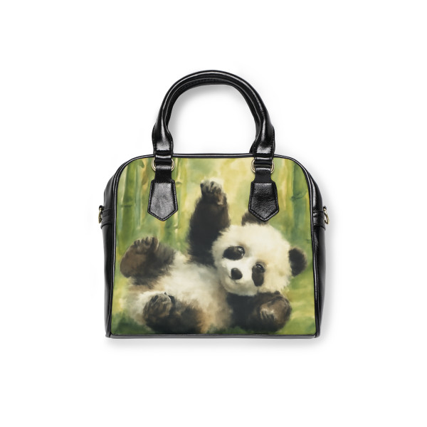 Whimsical Panda Play - Shoulder Handbag