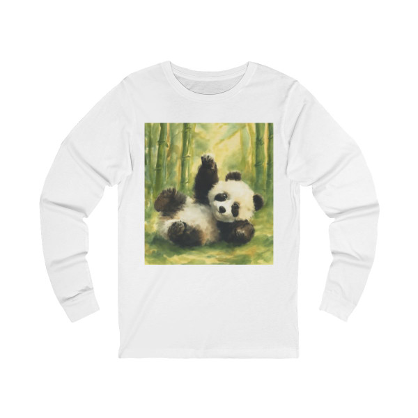 Whimsical Panda Play - Unisex Jersey Long Sleeve Tee