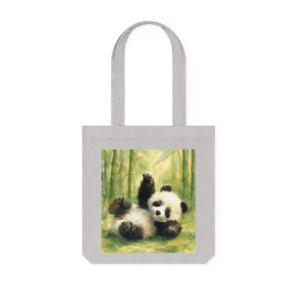 Whimsical Panda Play - Woven Tote Bag
