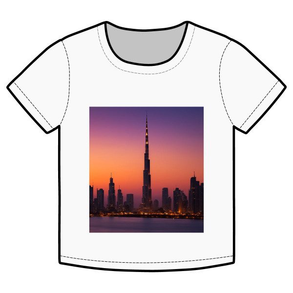 Dubai Dusk Mirage - Organic Rib Baby Tee