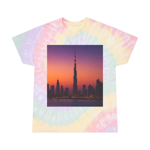Dubai Dusk Mirage - Tie-Dye Tee, Spiral