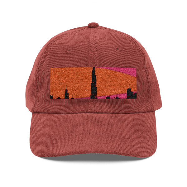 Dubai Dusk Mirage - Vintage Corduroy Cap (Embroidery)