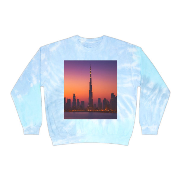 Dubai Dusk Mirage - Unisex Tie-Dye Sweatshirt
