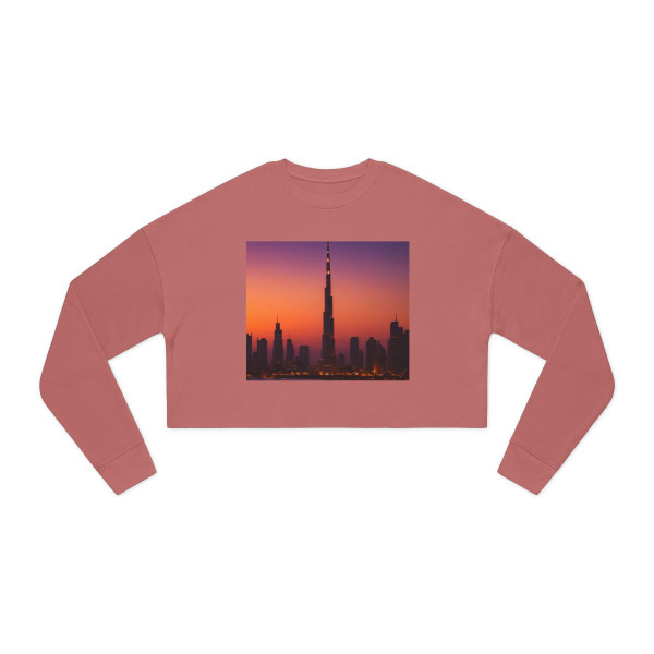 Dubai Dusk Mirage - Women's Cropped Sweatshirt