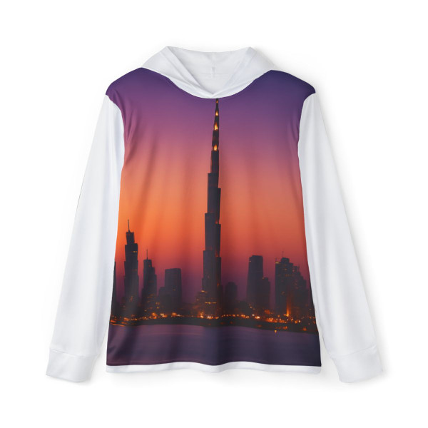Dubai Dusk Mirage - Men's Sports Warmup Hoodie (AOP)