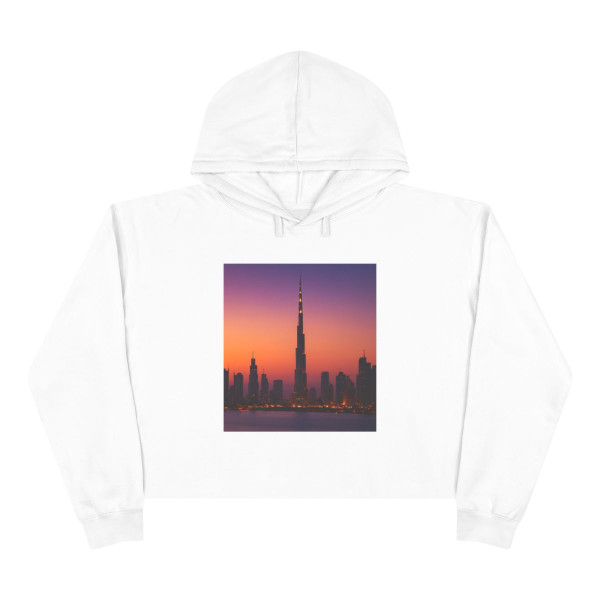Dubai Dusk Mirage - Crop Hoodie