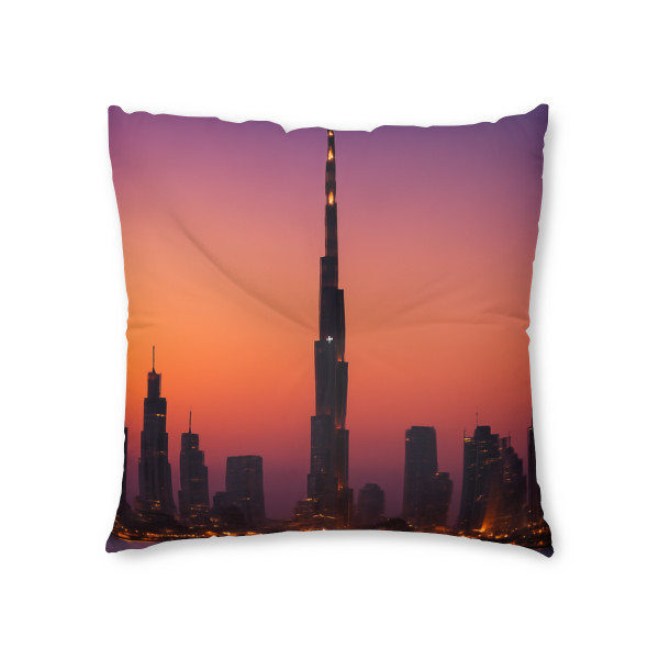 Dubai Dusk Mirage - Tufted Floor Pillow, Square