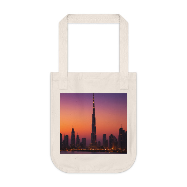 Dubai Dusk Mirage - Organic Canvas Tote Bag
