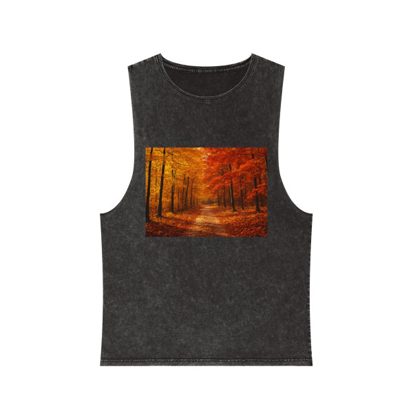 Whispers of Autumn - Unisex Stonewash Tank Top