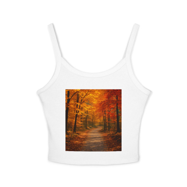 Whispers of Autumn - Women's Spaghetti Strap Tank Top