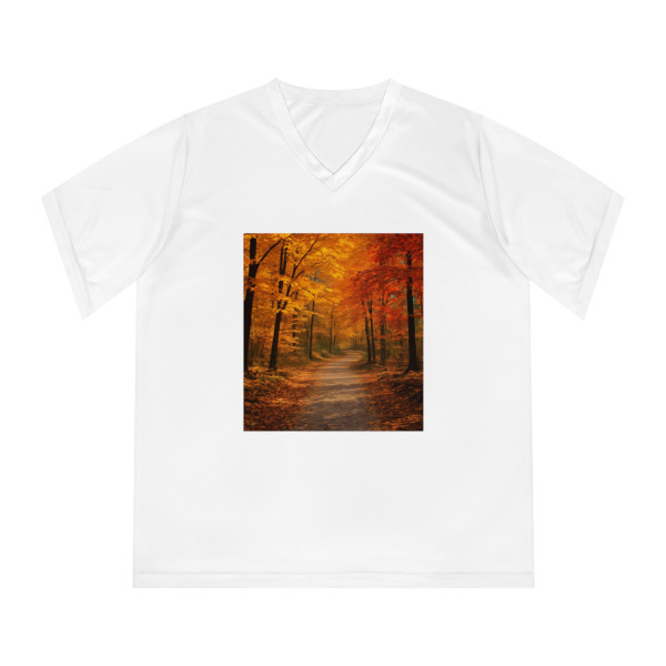 Whispers of Autumn - Women's Performance V-Neck T-Shirt