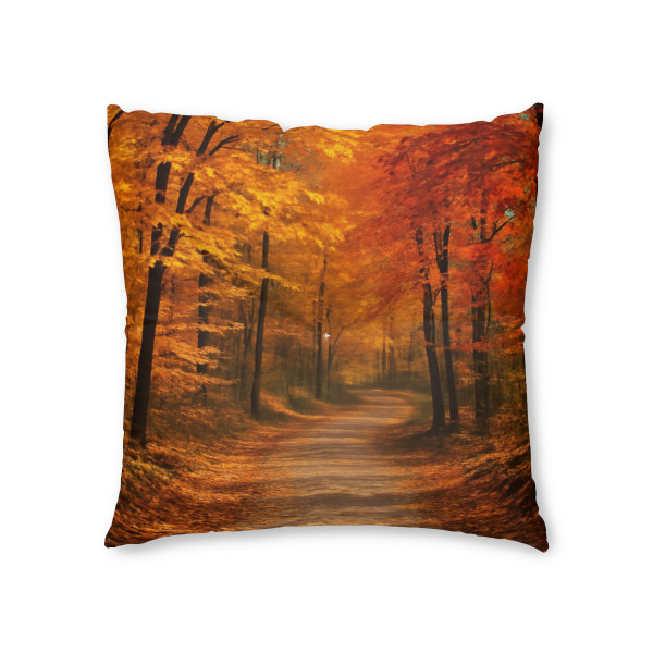 Whispers of Autumn - Tufted Floor Pillow, Square