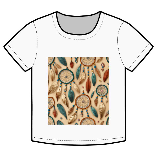 Bohemian Dreamcatcher Dance - Organic Rib Baby Tee