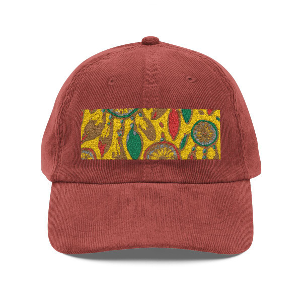 Bohemian Dreamcatcher Dance - Vintage Corduroy Cap (Embroidery)