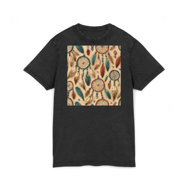 Bohemian Dreamcatcher Dance - Acid Washed Round Neck Tee