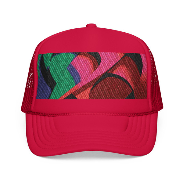 Fluid Geometry - Foam Trucker Hat (Embroidery)