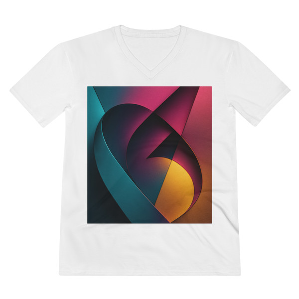 Fluid Geometry - Men's Lightweight V-Neck Tee