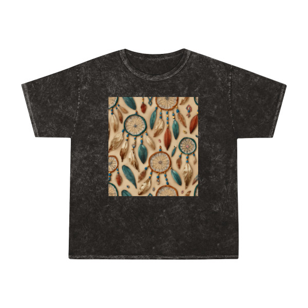 Bohemian Dreamcatcher Dance - Unisex Mineral Wash T-Shirt