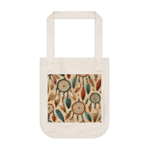 Bohemian Dreamcatcher Dance - Organic Canvas Tote Bag
