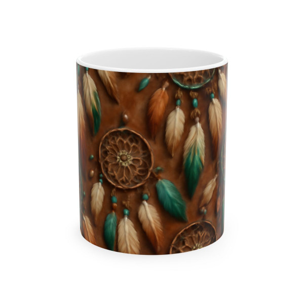 Bohemian Dreamcatcher Dance - Ceramic Mug, (11oz, 15oz)