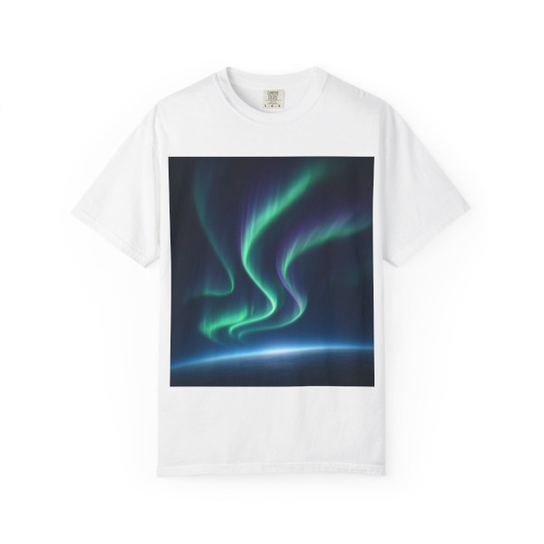 Celestial Aurora Dance - Unisex Garment-Dyed T-shirt