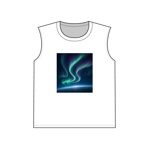 Celestial Aurora Dance - Unisex Jersey Muscle Tank
