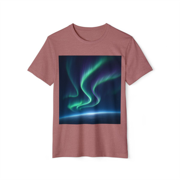 Celestial Aurora Dance - Unisex Recycled Organic T-Shirt
