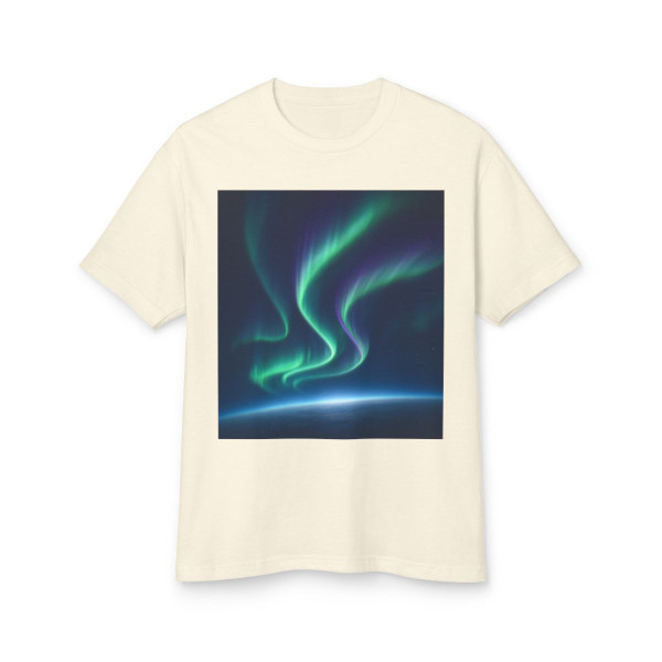 Celestial Aurora Dance - Unisex Garment-Dyed Heavyweight Cotton Tee