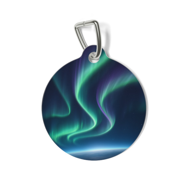 Celestial Aurora Dance - Pet Tag