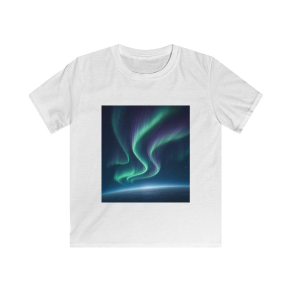 Celestial Aurora Dance - Kids Softstyle Tee