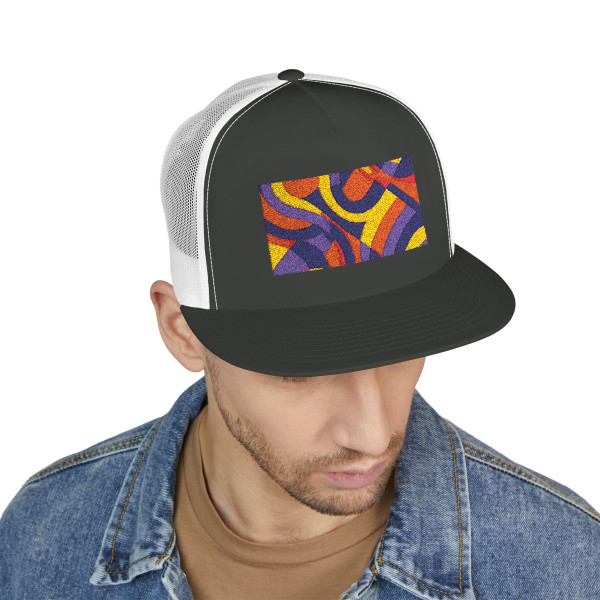 Funky Disco Fever - 5 Panel Trucker Cap (Embroidery)