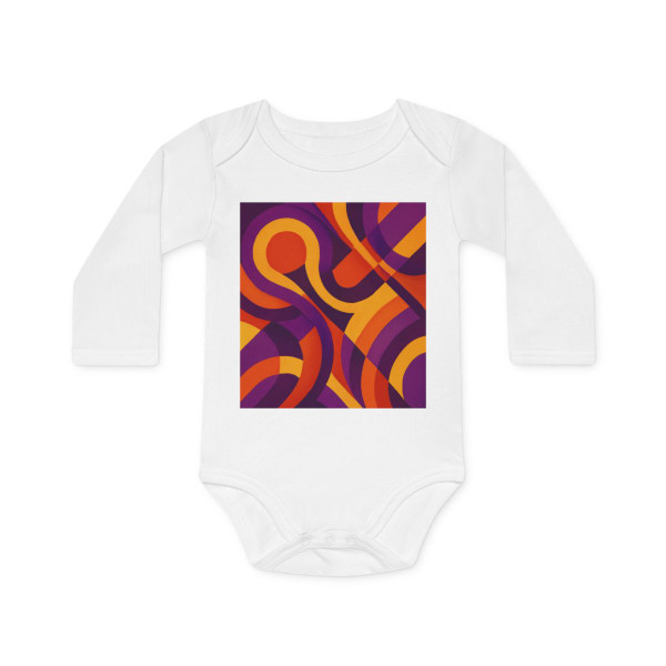 Funky Disco Fever - Baby Long-Sleeve Organic Bodysuit