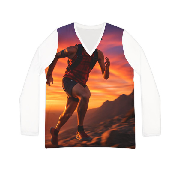 Peak Performance Rush - Women's Long Sleeve V-neck Shirt (AOP)