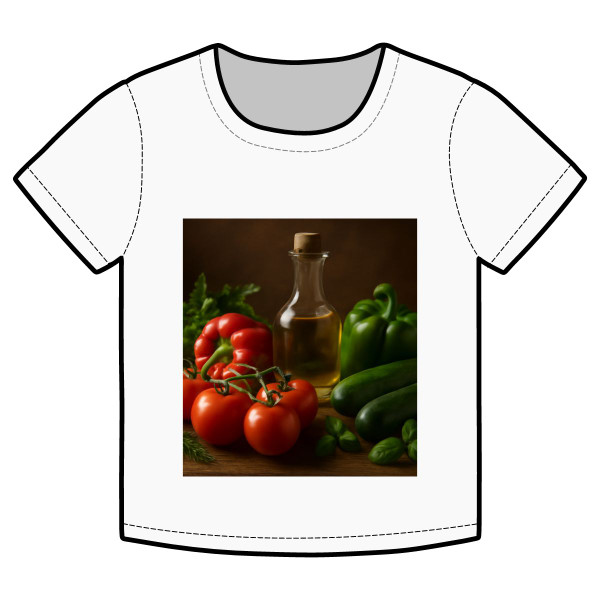 Mediterranean Garden Feast - Organic Rib Baby Tee